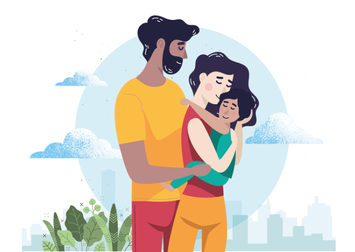couple with child, keep the good times rolling