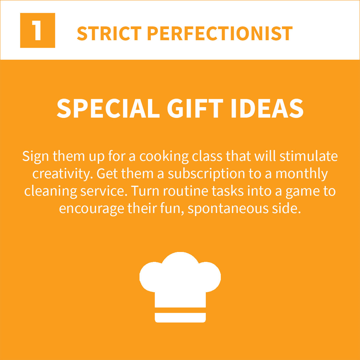 strict perfectionist special gift